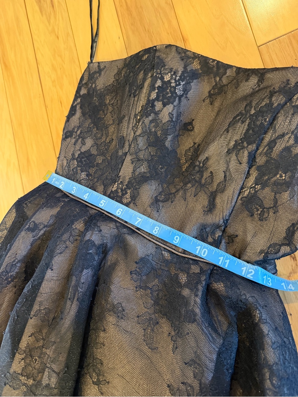 Sherri Hill 51834 High Low Black Lace Embroidered Floral Prom Dress Gown Size 4 - Picture 14 of 15